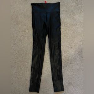 Spanx Black Faux Leather Leggings